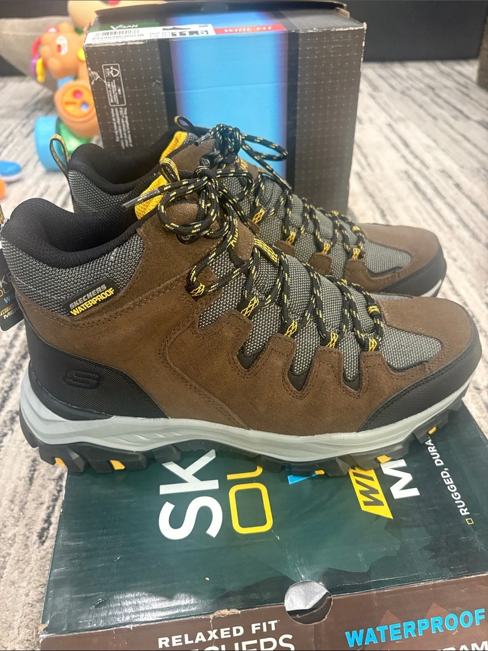 SKECHERS RICKTER BRANSON MEN’S WATERPROOF HIKING BOOT
